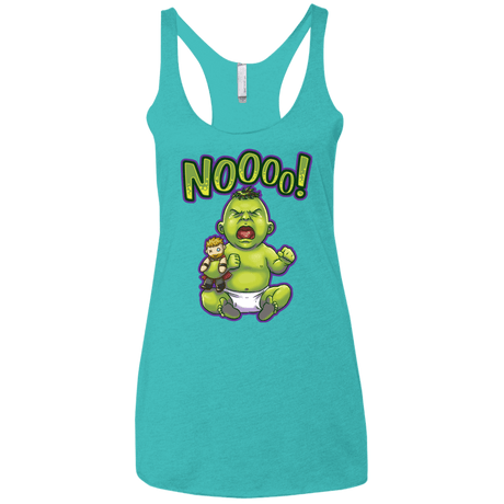 T-Shirts Tahiti Blue / X-Small Green Crybaby Women's Triblend Racerback Tank