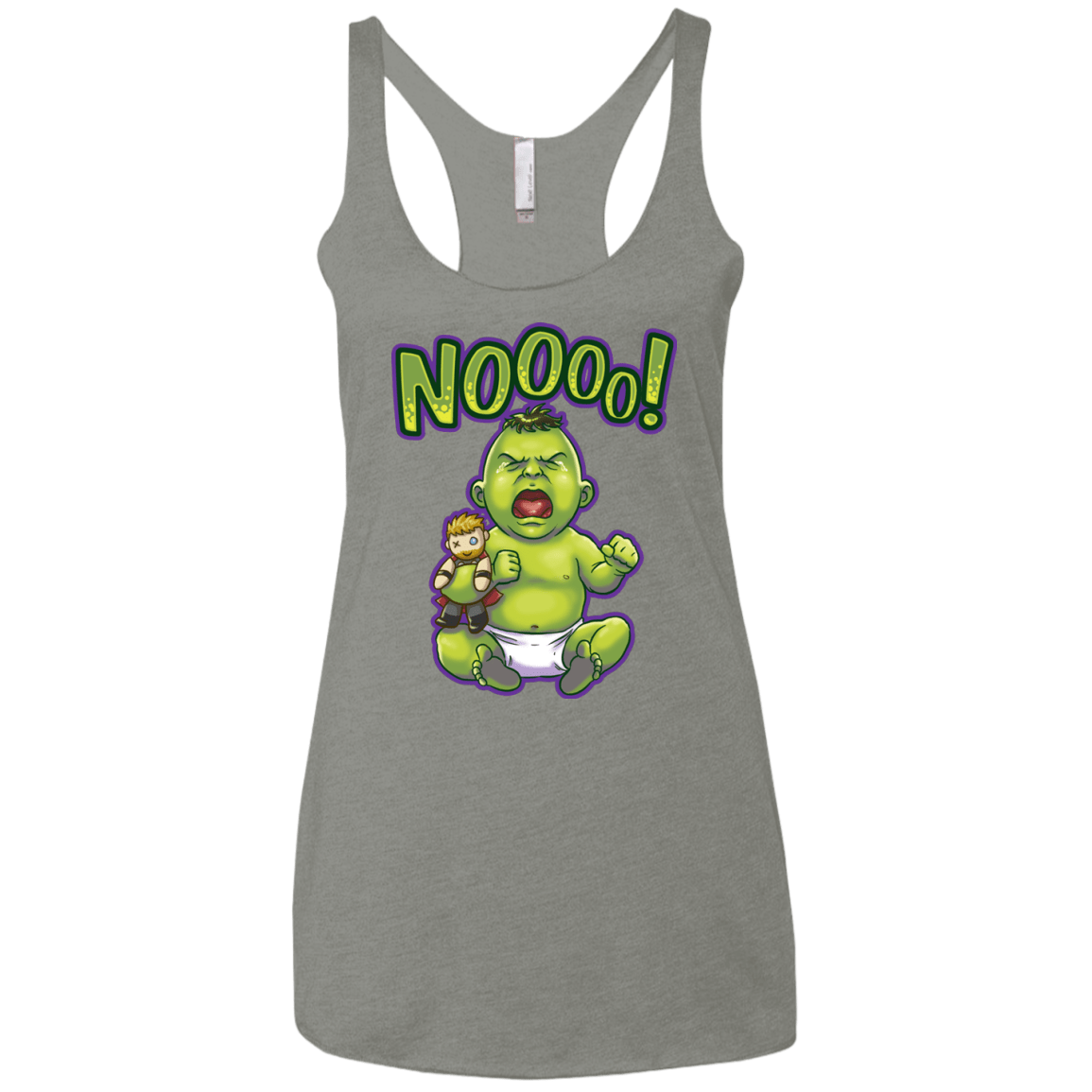 Green Crybaby Women's Triblend Racerback Tank
