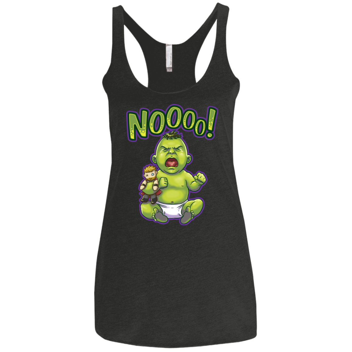 Green Crybaby Women's Triblend Racerback Tank