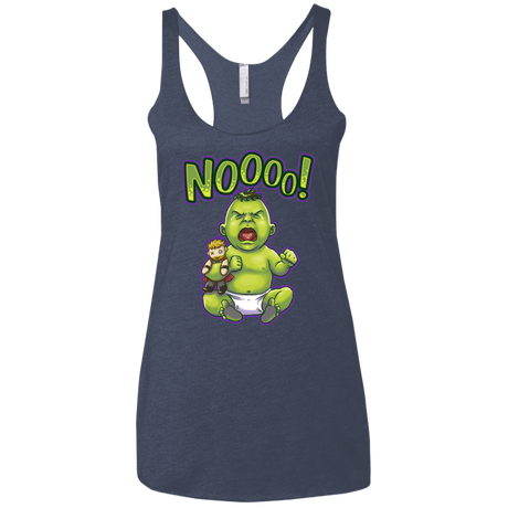 T-Shirts Vintage Navy / X-Small Green Crybaby Women's Triblend Racerback Tank