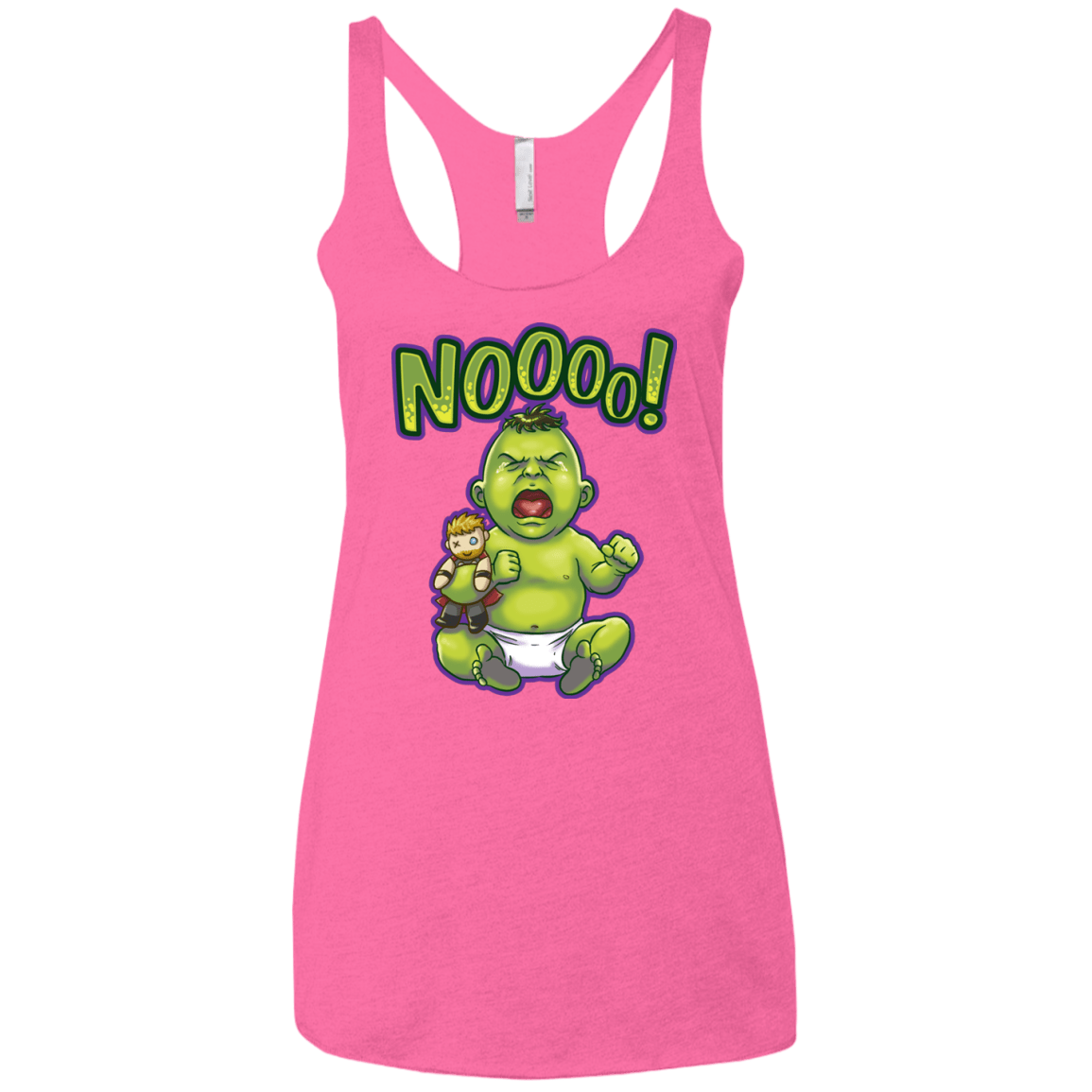 Green Crybaby Women's Triblend Racerback Tank