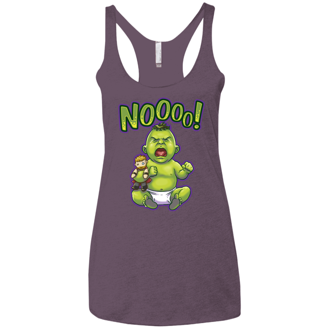 Green Crybaby Women's Triblend Racerback Tank