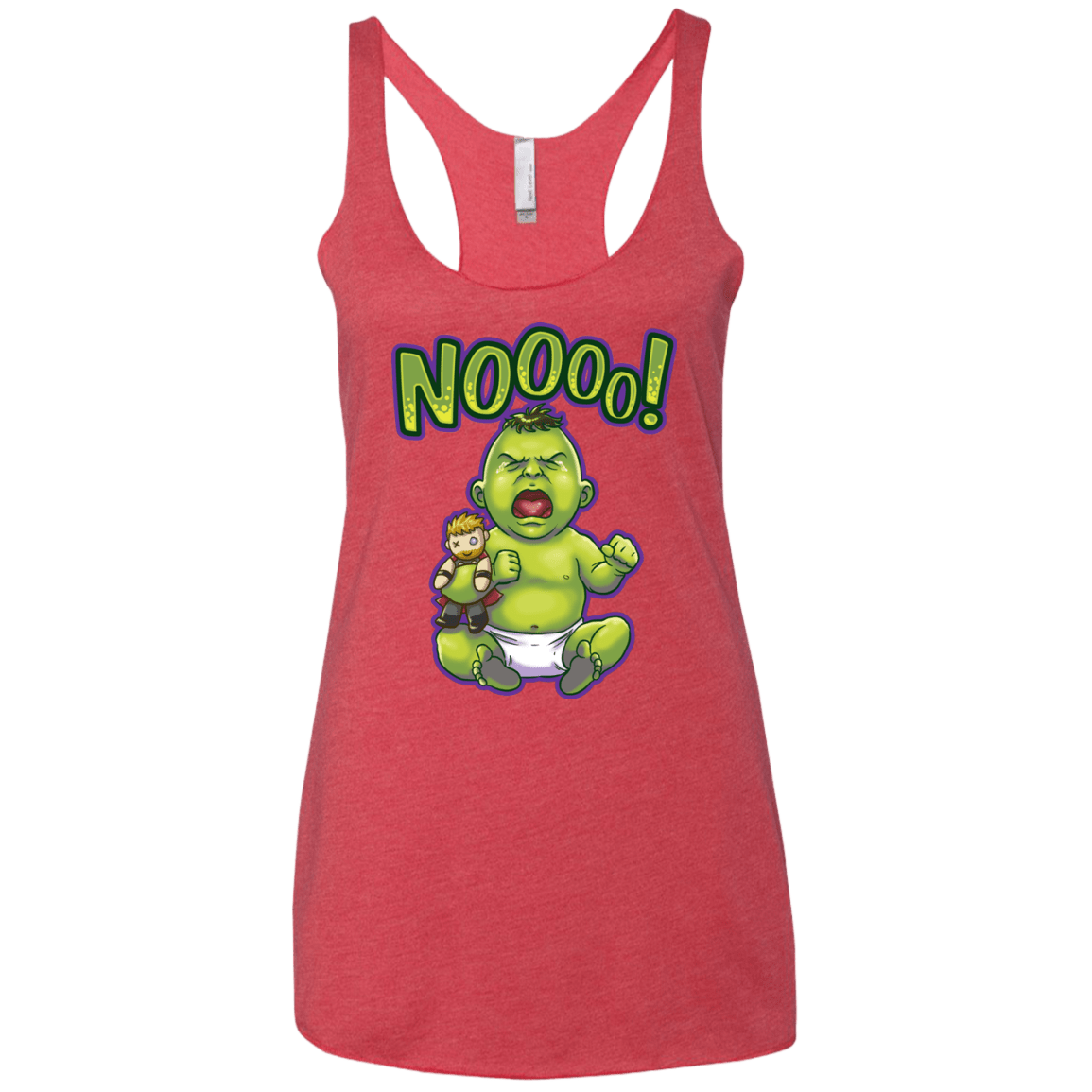 Green Crybaby Women's Triblend Racerback Tank