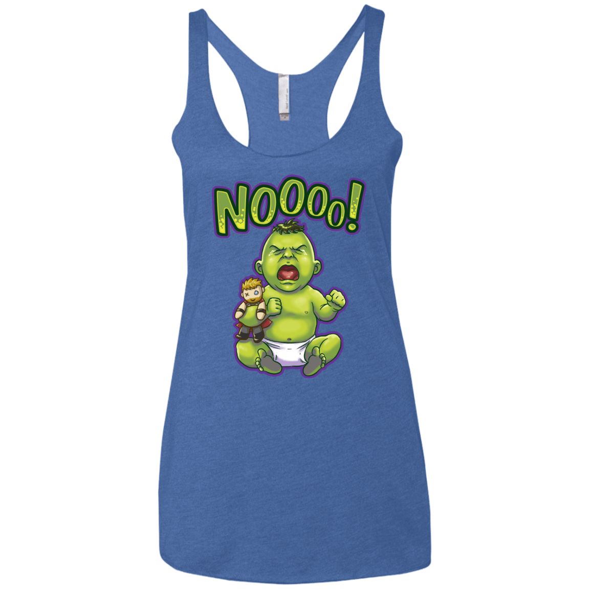 Green Crybaby Women's Triblend Racerback Tank