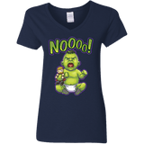 Green Crybaby Women's V-Neck T-Shirt