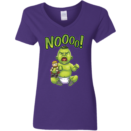 T-Shirts Purple / S Green Crybaby Women's V-Neck T-Shirt