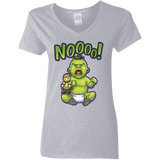 T-Shirts Sport Grey / S Green Crybaby Women's V-Neck T-Shirt