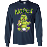 T-Shirts Navy / YS Green Crybaby Youth Long Sleeve T-Shirt