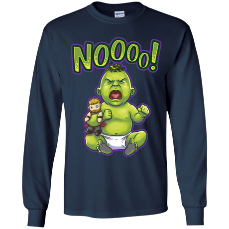 T-Shirts Navy / YS Green Crybaby Youth Long Sleeve T-Shirt