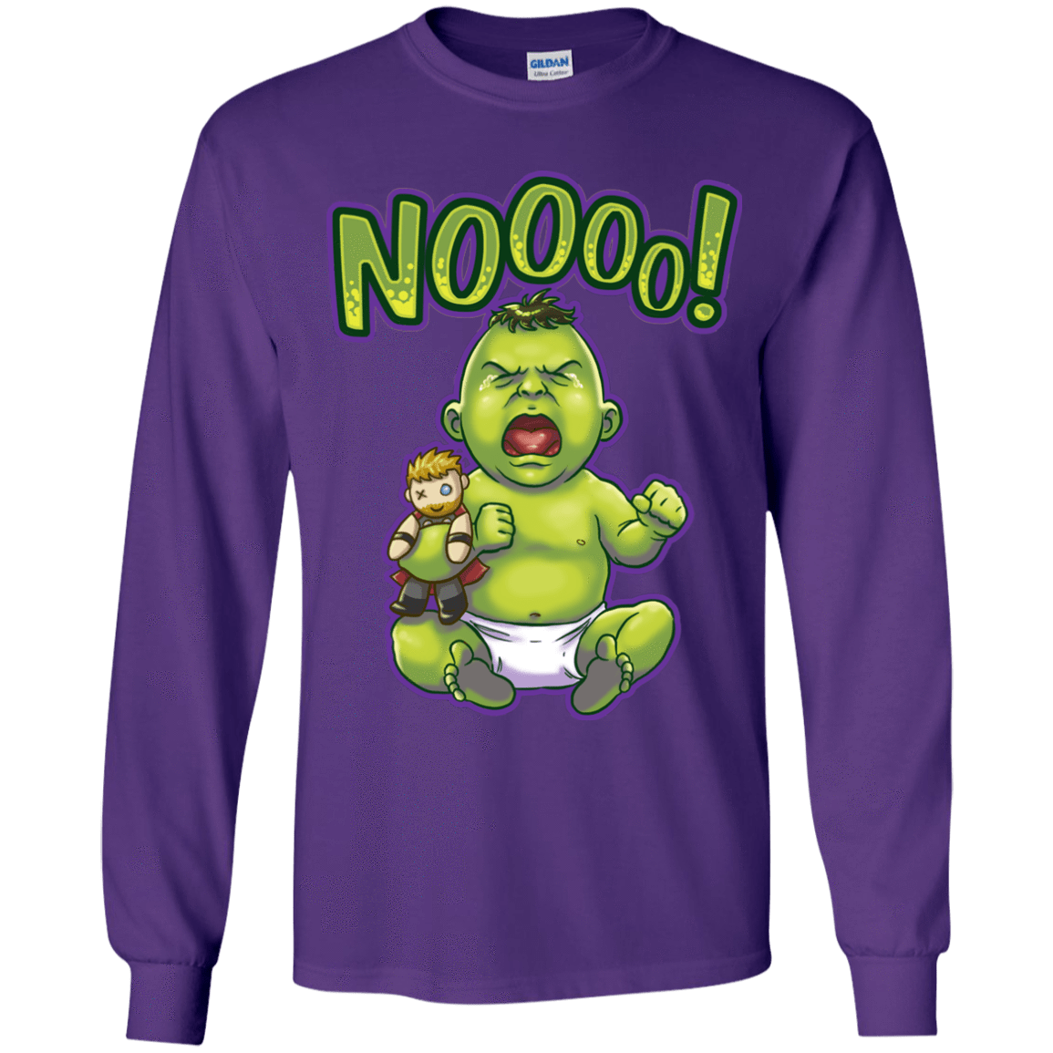 T-Shirts Purple / YS Green Crybaby Youth Long Sleeve T-Shirt