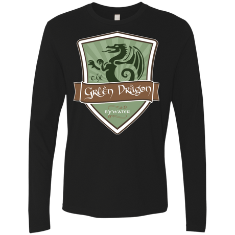 T-Shirts Black / Small Green Dragon (1) Men's Premium Long Sleeve