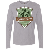 T-Shirts Heather Grey / Small Green Dragon (1) Men's Premium Long Sleeve