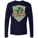 T-Shirts Midnight Navy / Small Green Dragon (1) Men's Premium Long Sleeve