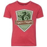 T-Shirts Vintage Red / YXS Green Dragon (1) Youth Triblend T-Shirt