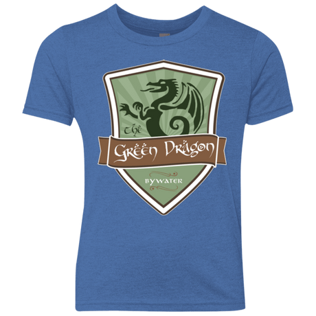 T-Shirts Vintage Royal / YXS Green Dragon (1) Youth Triblend T-Shirt