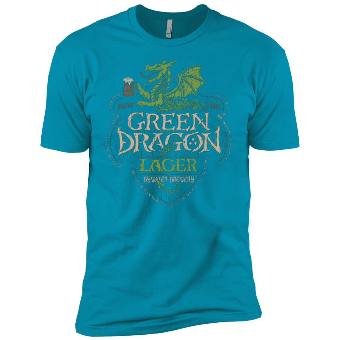 T-Shirts Turquoise / YXS Green Dragon Boys Premium T-Shirt