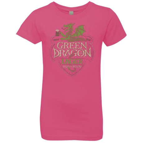 T-Shirts Hot Pink / YXS Green Dragon Girls Premium T-Shirt