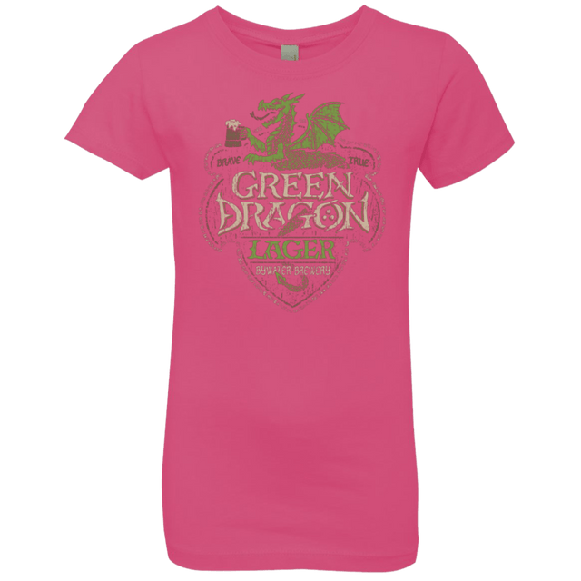 T-Shirts Hot Pink / YXS Green Dragon Girls Premium T-Shirt