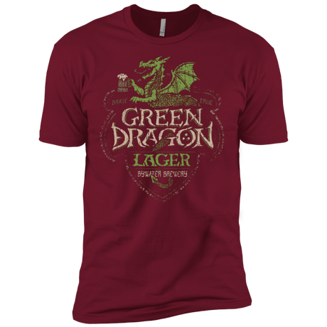 T-Shirts Cardinal / X-Small Green Dragon Men's Premium T-Shirt