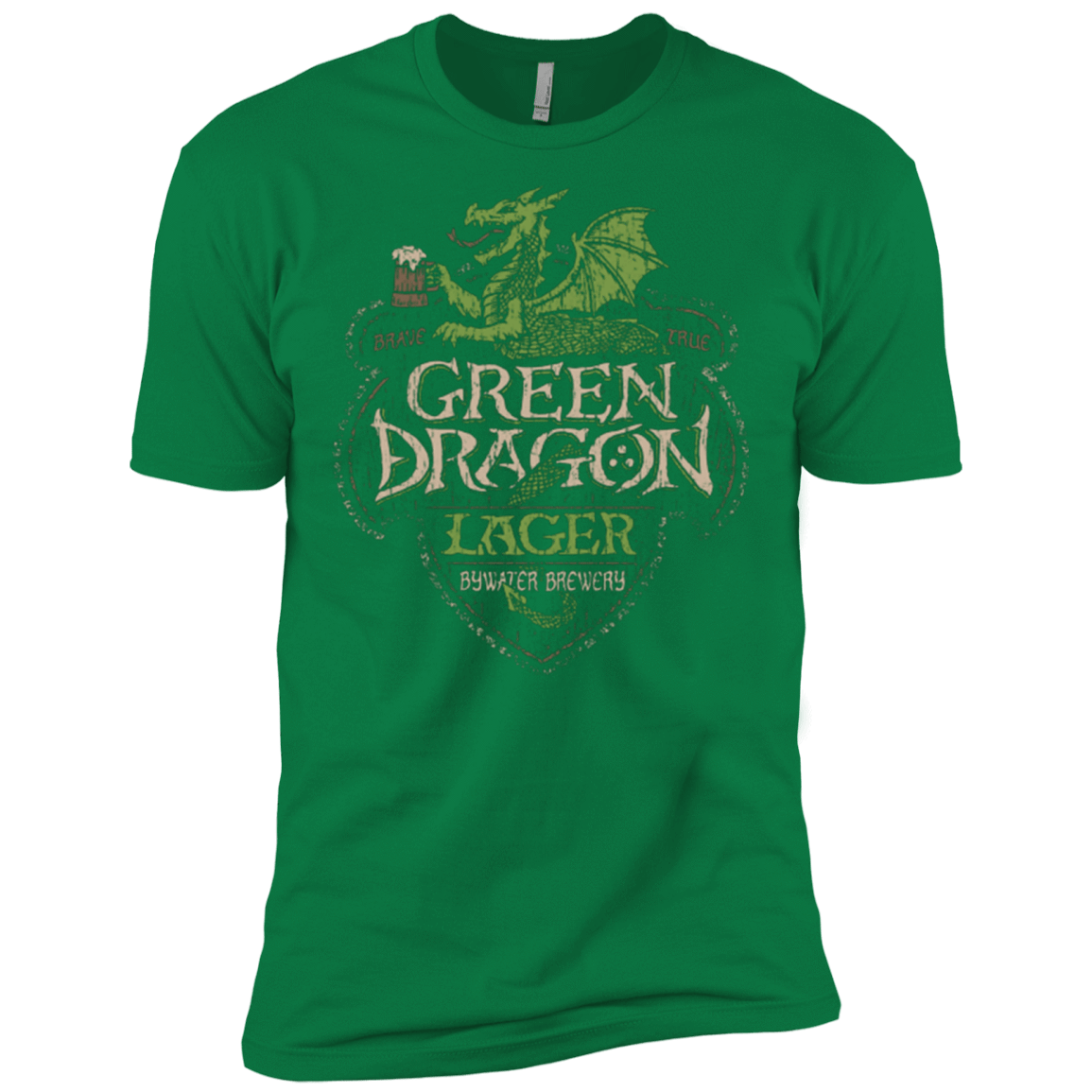 T-Shirts Kelly Green / X-Small Green Dragon Men's Premium T-Shirt