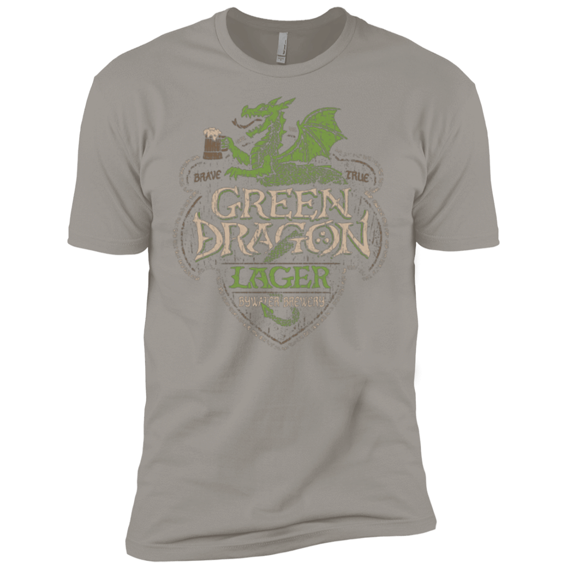 T-Shirts Light Grey / X-Small Green Dragon Men's Premium T-Shirt