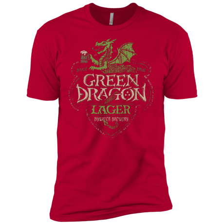 T-Shirts Red / X-Small Green Dragon Men's Premium T-Shirt