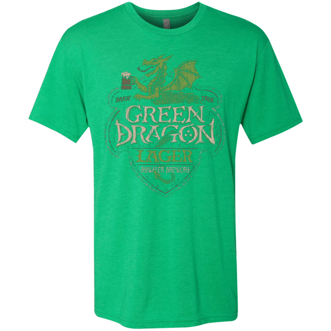 T-Shirts Envy / Small Green Dragon Men's Triblend T-Shirt