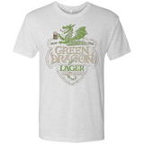 T-Shirts Heather White / Small Green Dragon Men's Triblend T-Shirt