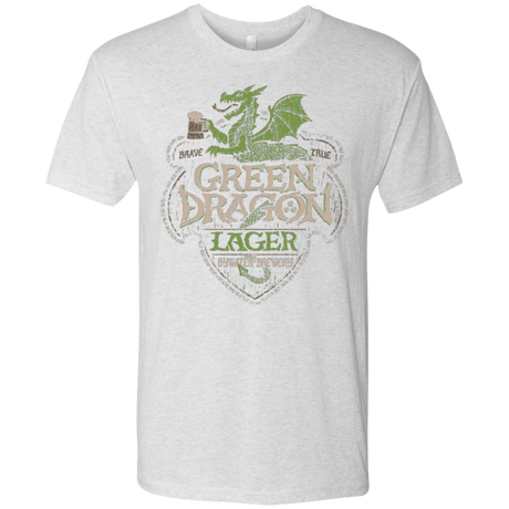 T-Shirts Heather White / Small Green Dragon Men's Triblend T-Shirt