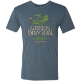 T-Shirts Indigo / Small Green Dragon Men's Triblend T-Shirt