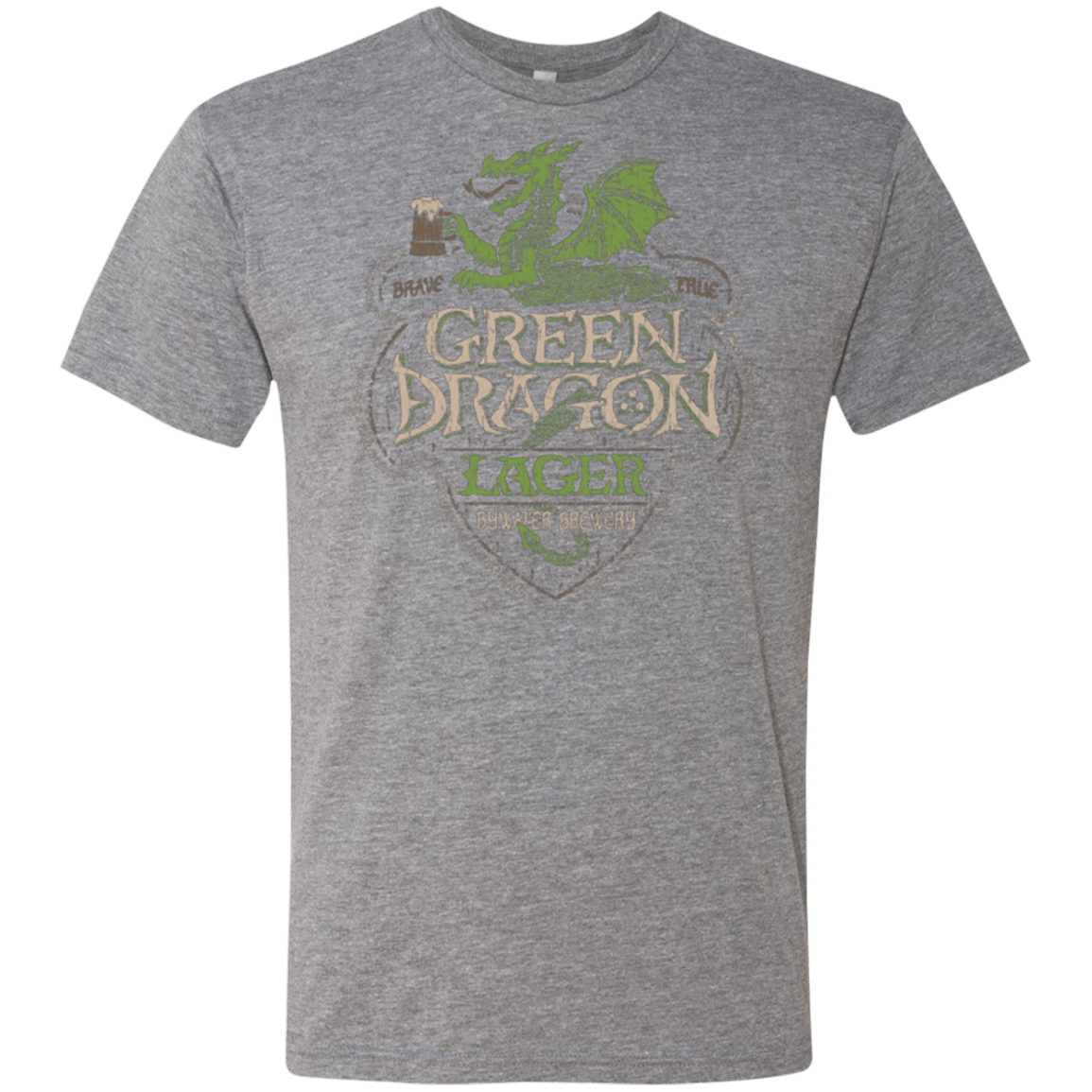 T-Shirts Premium Heather / Small Green Dragon Men's Triblend T-Shirt