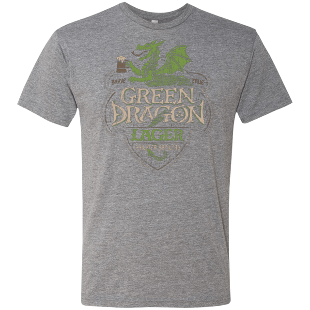 T-Shirts Premium Heather / Small Green Dragon Men's Triblend T-Shirt