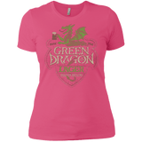 T-Shirts Hot Pink / X-Small Green Dragon Women's Premium T-Shirt