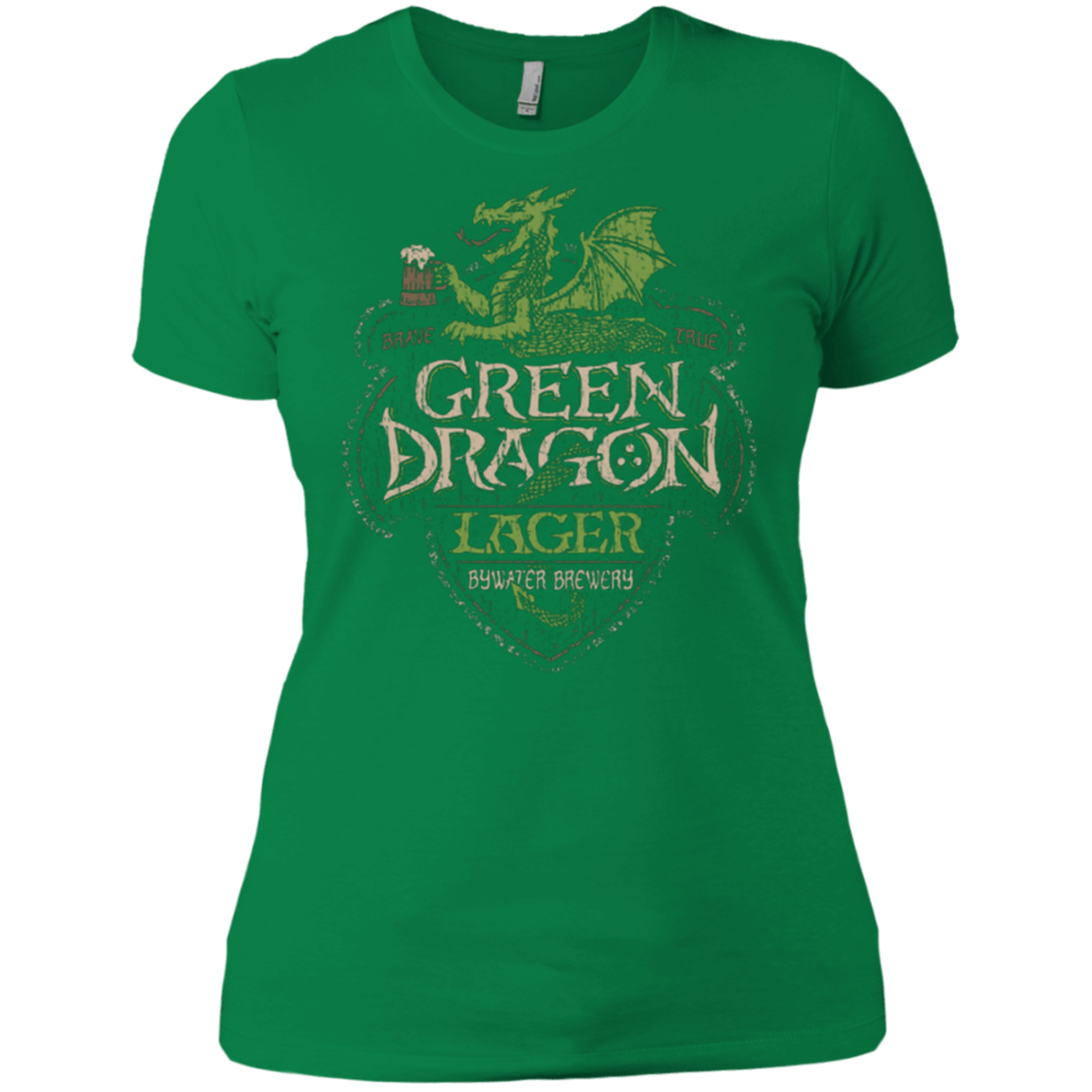 T-Shirts Kelly Green / X-Small Green Dragon Women's Premium T-Shirt