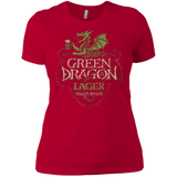 T-Shirts Red / X-Small Green Dragon Women's Premium T-Shirt