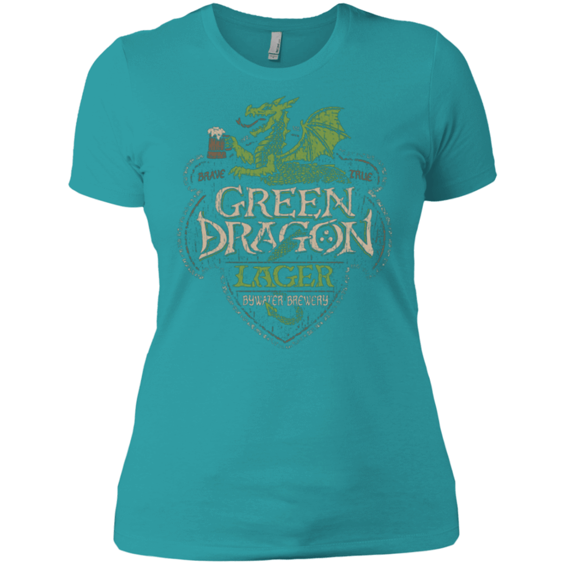 T-Shirts Tahiti Blue / X-Small Green Dragon Women's Premium T-Shirt