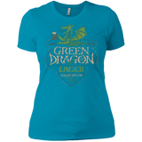 T-Shirts Turquoise / X-Small Green Dragon Women's Premium T-Shirt