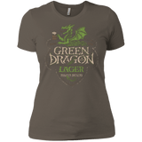 T-Shirts Warm Grey / X-Small Green Dragon Women's Premium T-Shirt