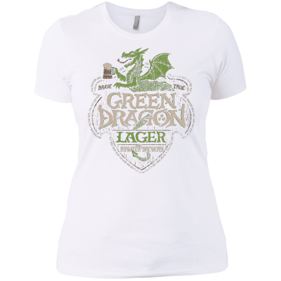 T-Shirts White / X-Small Green Dragon Women's Premium T-Shirt