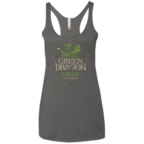 T-Shirts Premium Heather / X-Small Green Dragon Women's Triblend Racerback Tank