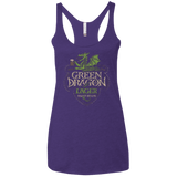 T-Shirts Purple / X-Small Green Dragon Women's Triblend Racerback Tank