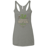 T-Shirts Venetian Grey / X-Small Green Dragon Women's Triblend Racerback Tank