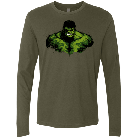 T-Shirts Military Green / Small Green Fury Men's Premium Long Sleeve