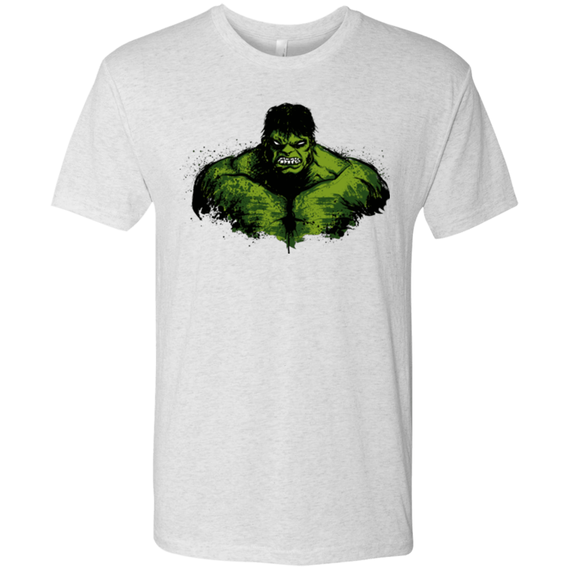 T-Shirts Heather White / Small Green Fury Men's Triblend T-Shirt