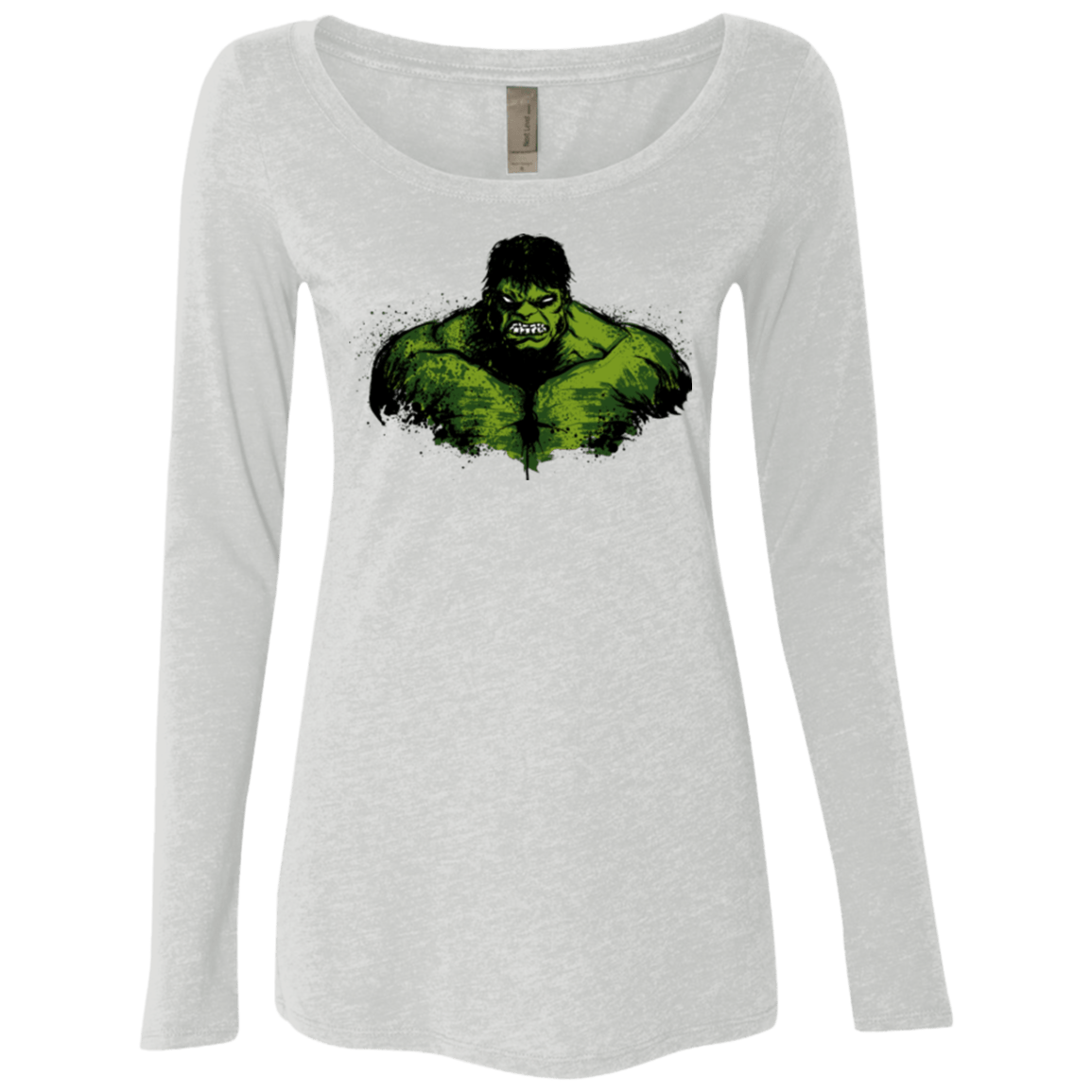 T-Shirts Heather White / Small Green Fury Women's Triblend Long Sleeve Shirt