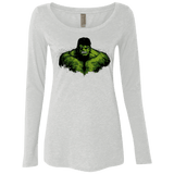 T-Shirts Heather White / Small Green Fury Women's Triblend Long Sleeve Shirt