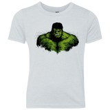 T-Shirts Heather White / YXS Green Fury Youth Triblend T-Shirt