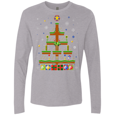 T-Shirts Heather Grey / Small Green Hill Christmas Men's Premium Long Sleeve