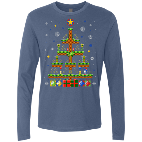 T-Shirts Indigo / Small Green Hill Christmas Men's Premium Long Sleeve