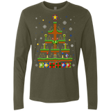 T-Shirts Military Green / Small Green Hill Christmas Men's Premium Long Sleeve